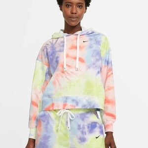 Nike Dri-FIT Get Fit Women's Tie-dye Pullover Training Hoodie MSRP $65